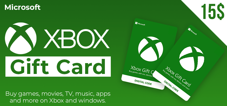 XBox - Microsoft Gift Card 15$ (US)